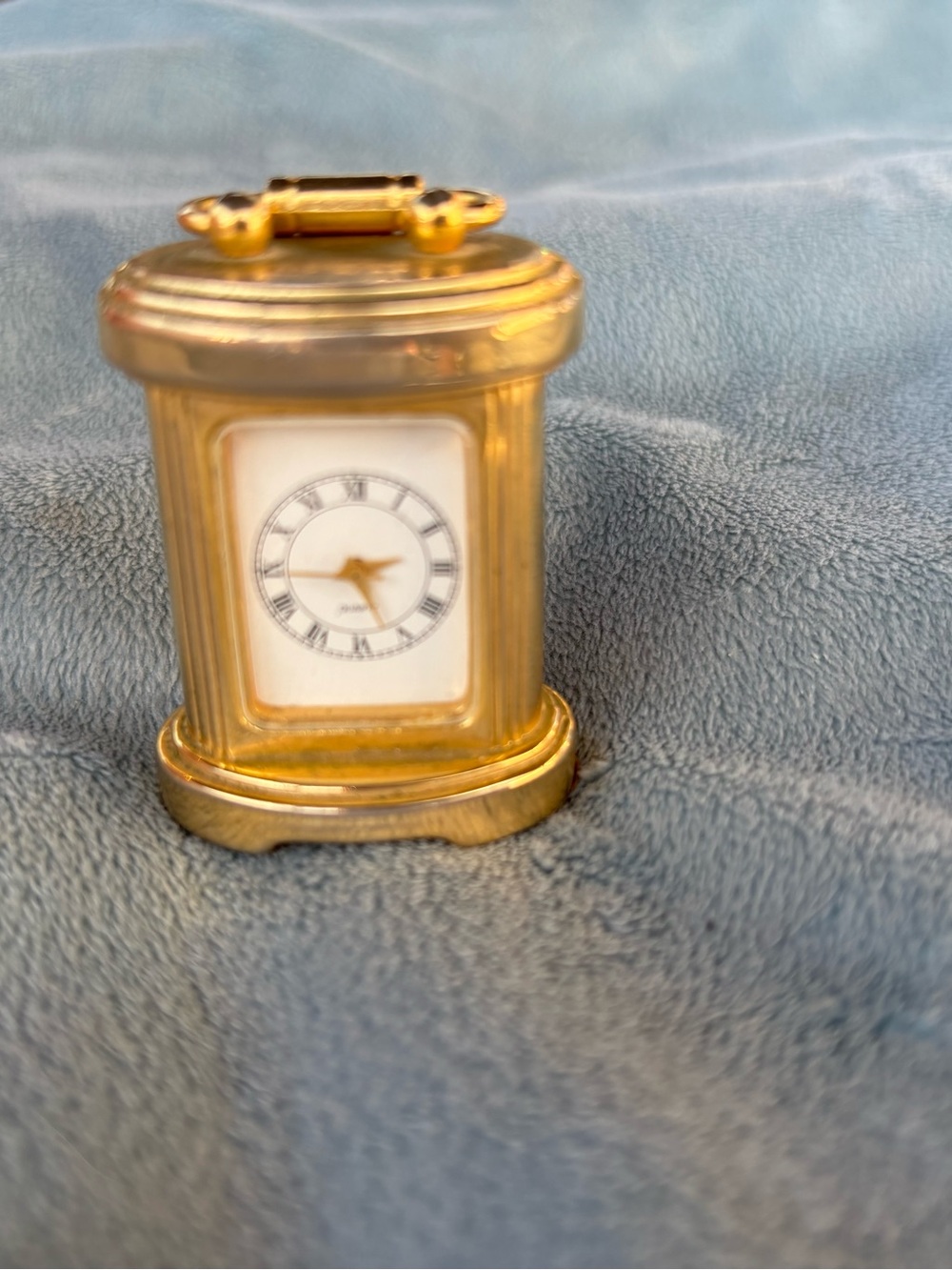 Wellington Miniature Brass Carriage Clock